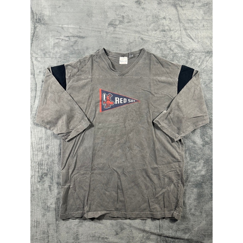 Moonlight Graham Boston Red Sox Vintage Style V-Neck T-Shirt Gray Mens XL